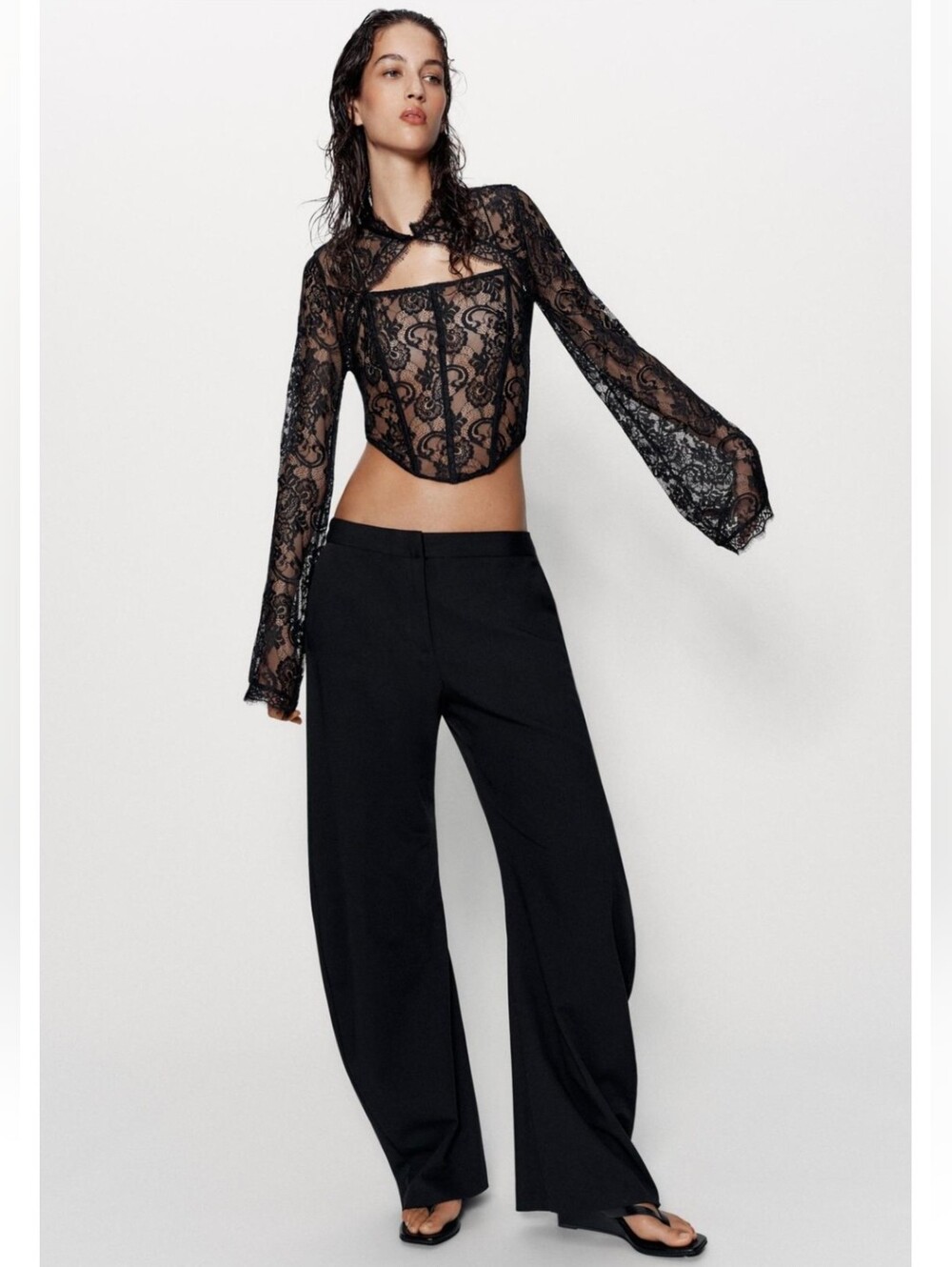 ZARA LACE CORSET TOP